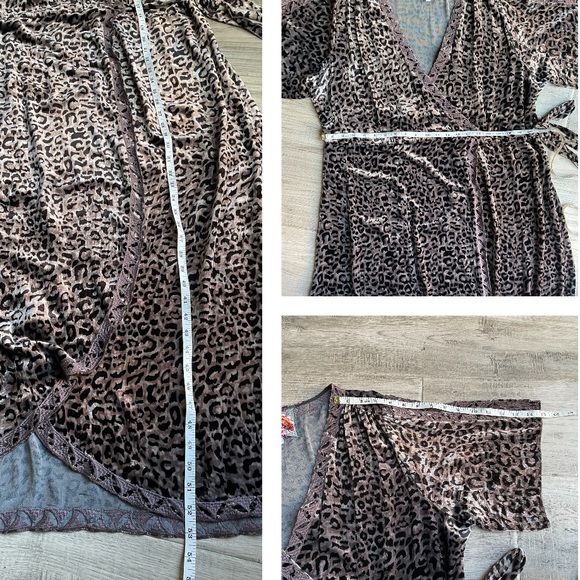 Johnny Was Leopard Velvet Midi Dress XL - Picture 14 of 15
